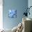 Blue Flowers-null-Mounted Photographic Print displayed on a wall