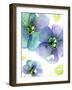 Blue Flowers-Dawn Derman-Framed Art Print