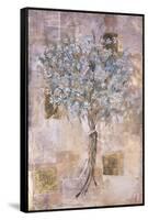 Blue Flowers-Marta Gottfried-Framed Stretched Canvas