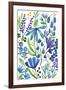 Blue Flowers-Elizabeth Rider-Framed Giclee Print