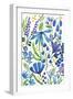 Blue Flowers-Elizabeth Rider-Framed Premium Giclee Print