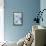 Blue Flowers-Elizabeth Rider-Framed Stretched Canvas displayed on a wall