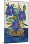 Blue Flowers-Kestrel Michaud-Mounted Giclee Print
