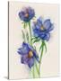 Blue Flowers-ZPR Int’L-Stretched Canvas