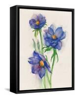 Blue Flowers-ZPR Int’L-Framed Stretched Canvas