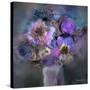 Blue Flowers-Skarlett-Stretched Canvas