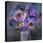 Blue Flowers-Skarlett-Stretched Canvas