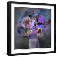 Blue Flowers-Skarlett-Framed Giclee Print