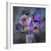 Blue Flowers-Skarlett-Framed Giclee Print