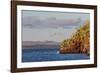 Blue-Footed Boobies (Sula Nebouxii) Plunge-Diving for Small Fish Off Rabida Island-Michael Nolan-Framed Photographic Print