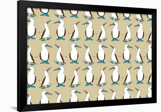 Blue Footed Booby-Joanne Paynter Design-Framed Giclee Print