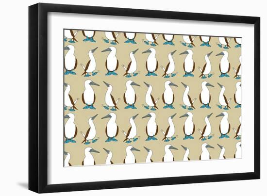 Blue Footed Booby-Joanne Paynter Design-Framed Premium Giclee Print