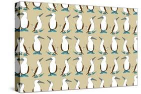 Blue Footed Booby-Joanne Paynter Design-Stretched Canvas