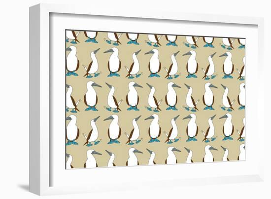 Blue Footed Booby-Joanne Paynter Design-Framed Giclee Print