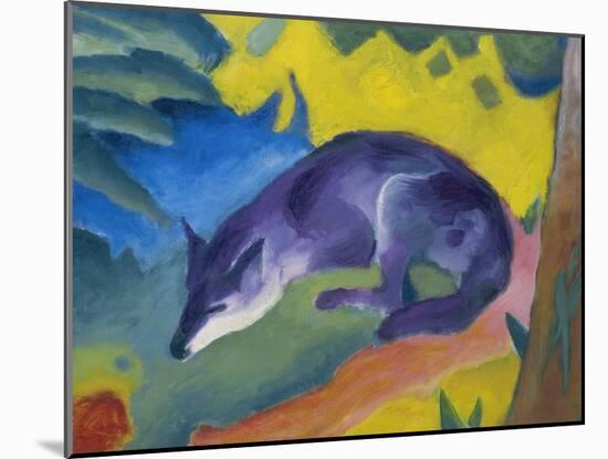 Blue Fox, 1911-Franz Marc-Mounted Giclee Print