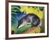 Blue Fox-Franz Marc-Framed Art Print