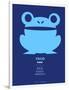 Blue Frog Multilingual Poster-NaxArt-Framed Art Print