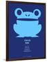 Blue Frog Multilingual Poster-NaxArt-Framed Art Print