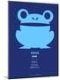 Blue Frog Multilingual Poster-NaxArt-Mounted Art Print