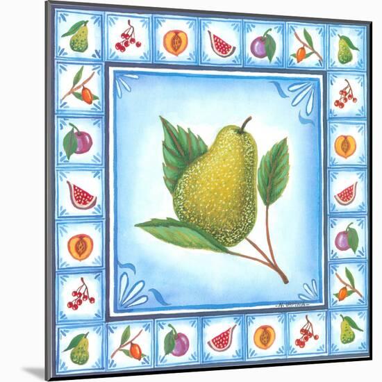 Blue Fruits I-Urpina-Mounted Art Print