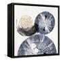 Blue Galaxy Spheres-PI Studio-Framed Stretched Canvas