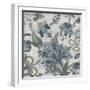 Blue Garden Chintz II-June Vess-Framed Art Print