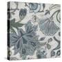 Blue Garden Chintz III-June Vess-Stretched Canvas