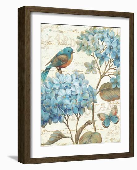 Blue Garden II Crop-Daphne Brissonnet-Framed Art Print