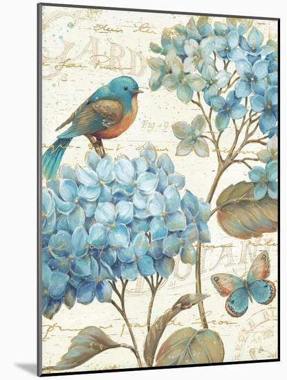 Blue Garden II Crop-Daphne Brissonnet-Mounted Art Print