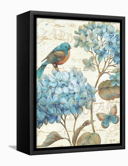 Blue Garden II Crop-Daphne Brissonnet-Framed Stretched Canvas