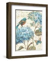 Blue Garden II Crop-Daphne Brissonnet-Framed Art Print