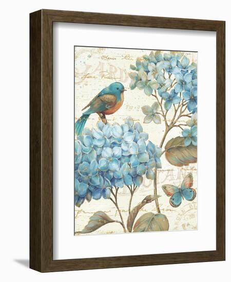 Blue Garden II Crop-Daphne Brissonnet-Framed Art Print