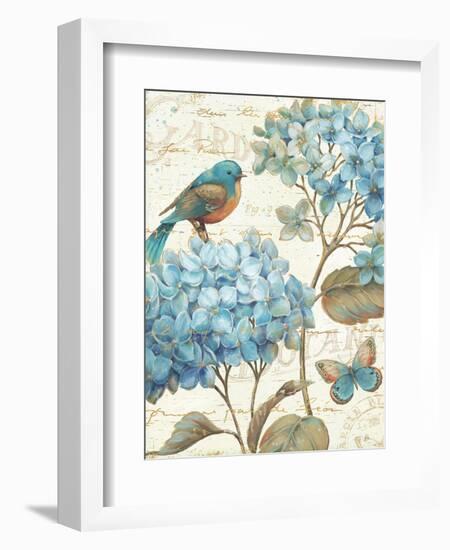 Blue Garden II Crop-Daphne Brissonnet-Framed Art Print