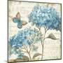 Blue Garden IV-Daphne Brissonnet-Mounted Art Print