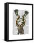 Blue Gazelle-Fab Funky-Framed Stretched Canvas