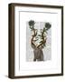 Blue Gazelle-Fab Funky-Framed Art Print