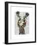 Blue Gazelle-Fab Funky-Framed Art Print