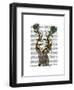 Blue Gazelle-Fab Funky-Framed Art Print