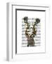 Blue Gazelle-Fab Funky-Framed Art Print