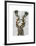 Blue Gazelle-Fab Funky-Framed Art Print