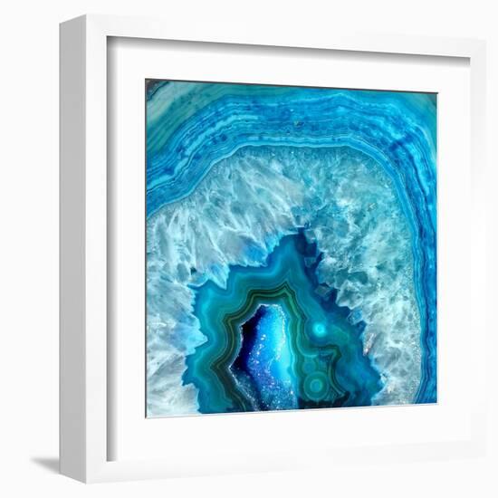 Blue Geo 2-Kimberly Allen-Framed Art Print