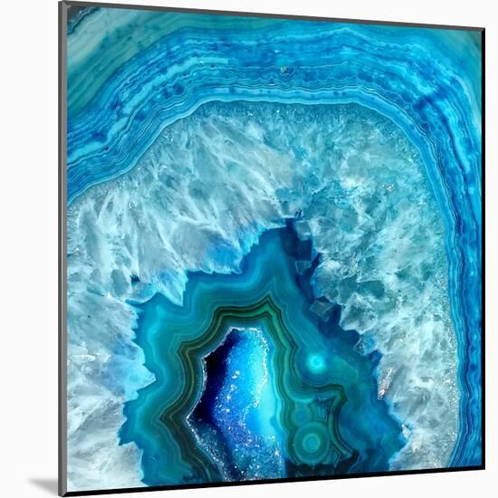 Blue Geo 2-Kimberly Allen-Mounted Art Print