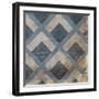 Blue Geo 9-Jace Grey-Framed Art Print