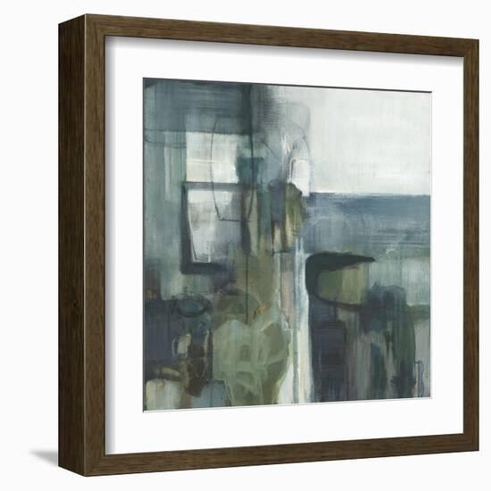 Blue Geometry-Terri Burris-Framed Art Print