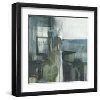 Blue Geometry-Terri Burris-Framed Art Print