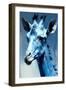 Blue Giraffe I-Vivienne Dupont-Framed Art Print