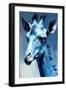 Blue Giraffe I-Vivienne Dupont-Framed Art Print