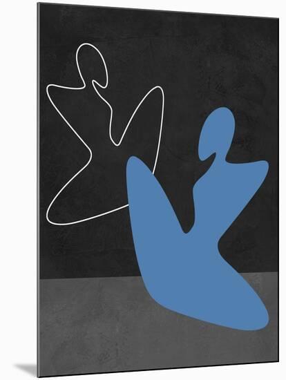 Blue Girl-Felix Podgurski-Mounted Art Print