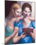 Blue Girls-Rachel Deacon-Mounted Giclee Print