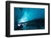 Blue Glacier Ice Cave near Juneau, Alaska-saraporn-Framed Photographic Print